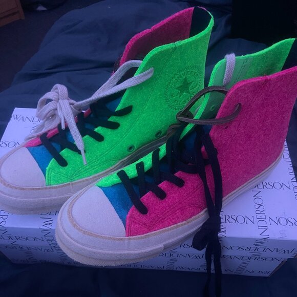 [NEW] Converse x JW Anderson Chuck 70 Hi "Felt" | Pink - Picture 1 of 3